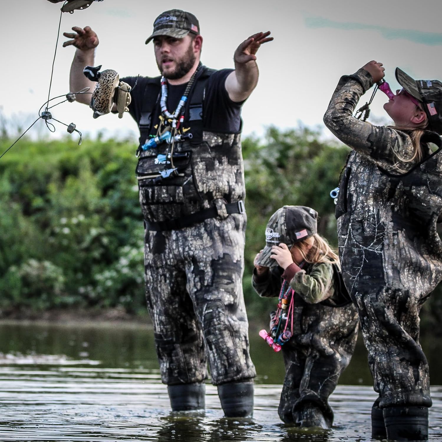 8 Fans Hunting Waders with 1000G Insulation Rubber Boots, Neoprene Chest Wader, Waterproof Bootfoot Waders for Men & Women - Image 5