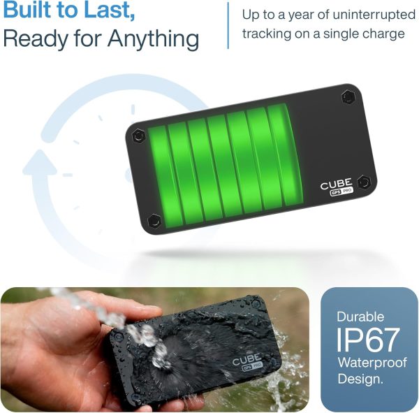 Cube GPS Tracker for Vehicles – Magnetic GPS Car Tracker, Real Time Worldwide Location Geo-Fencing, Hidden Tracking Device for Fleet Assets, Truck, Auto, Trailer, 1 Year Battery, Subscription Required - Image 2