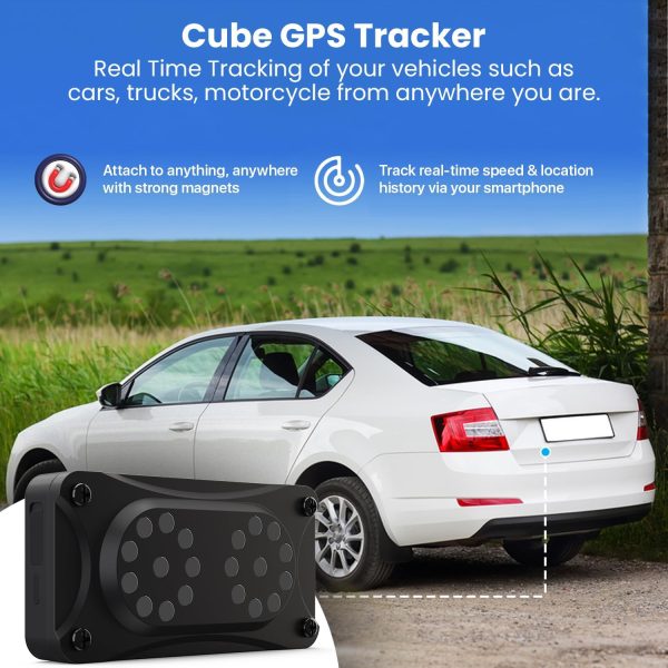 Cube GPS Tracker for Vehicles – Magnetic GPS Car Tracker, Real Time Worldwide Location Geo-Fencing, Hidden Tracking Device for Fleet Assets, Truck, Auto, Trailer, 1 Year Battery, Subscription Required - Image 5