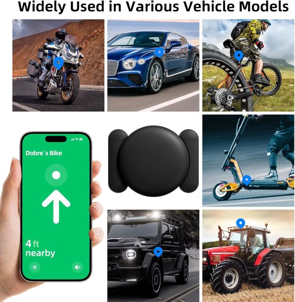 GPS Tracker for Vehicles No Subscription, Work with Find My (iOS Only), Mini Hidden Car Tracker Device with Magnetic Case, No Monthly Fee (1PCS, Black) - Image 6