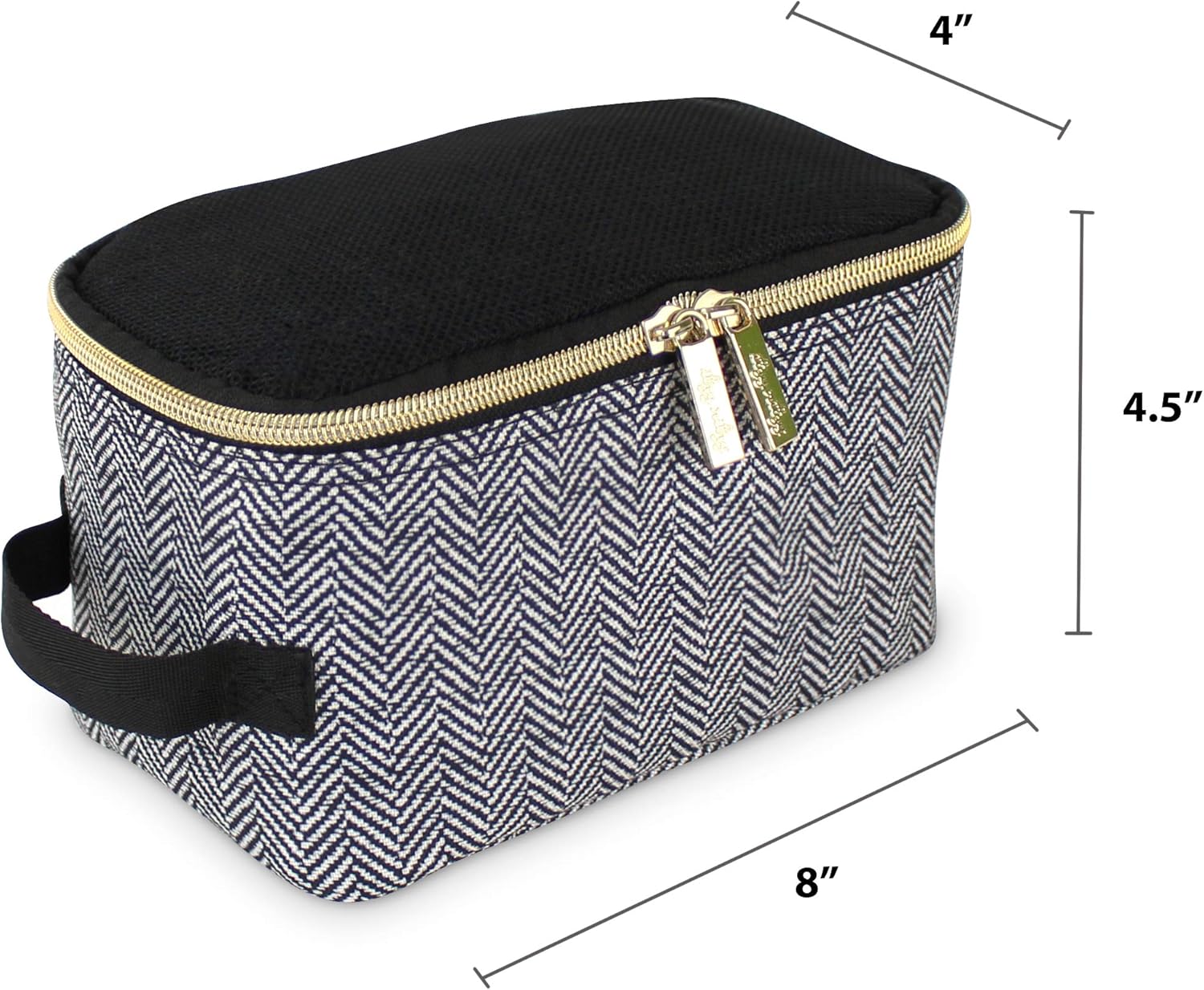 Itzy Ritzy Packing Cubes for Travel – Set of 3 Packing Cubes or Travel Organizers; Each Travel Cube Features a Mesh Top, Double Zippers and a Fabric Handle (Coffee and Cream) - Image 3