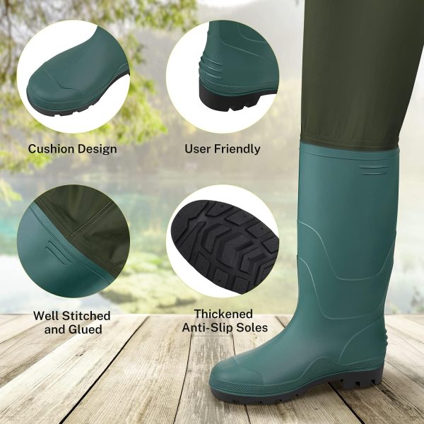 Magreel Child Chest Waders Waterproof Nylon Youth Waders with Boots Fishing & Hunting Waders for Toddler Children Boys Girls - Image 3